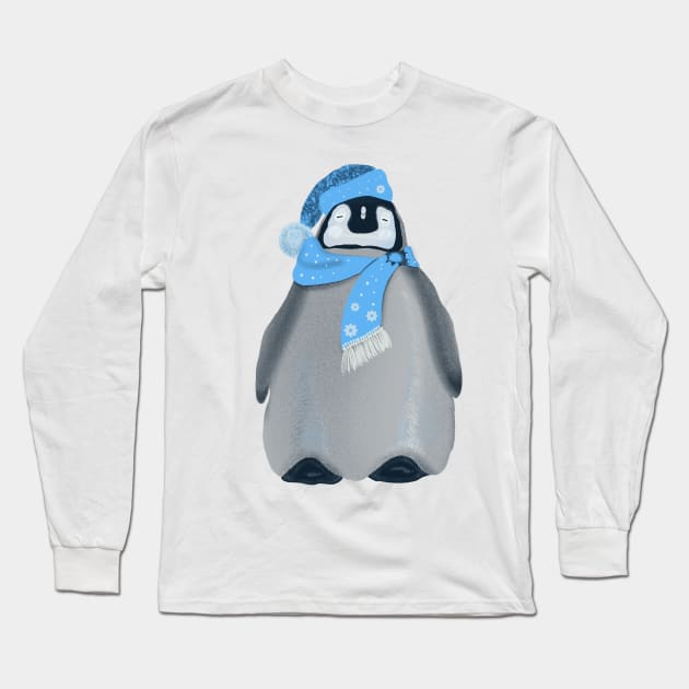 pinguino Long Sleeve T-Shirt by ArtKsenia